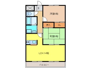 グレース高比良　Ｎ棟の物件間取画像